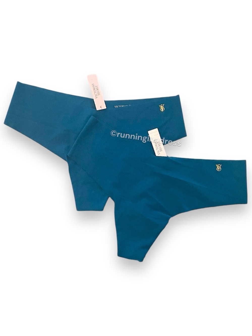NWT Victoria’s Secret Seamless Thong Set Of Two In Stormy Teal Size Medium